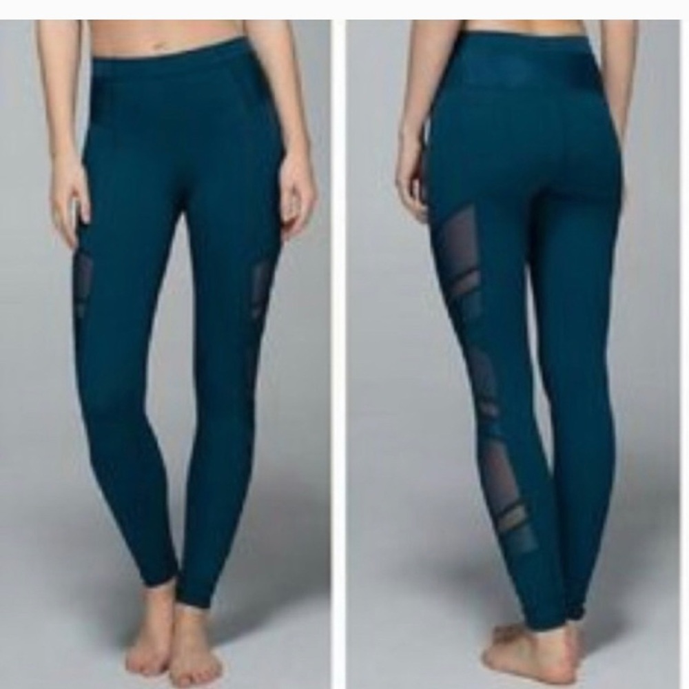 Lululemon Wunder Under Tight With Mesh. Worn Twic… - image 1